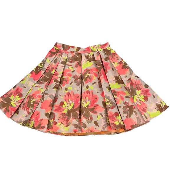 New Bebe Multicolor Midi Skirt with Bow in the Back - Picture 4 of 13